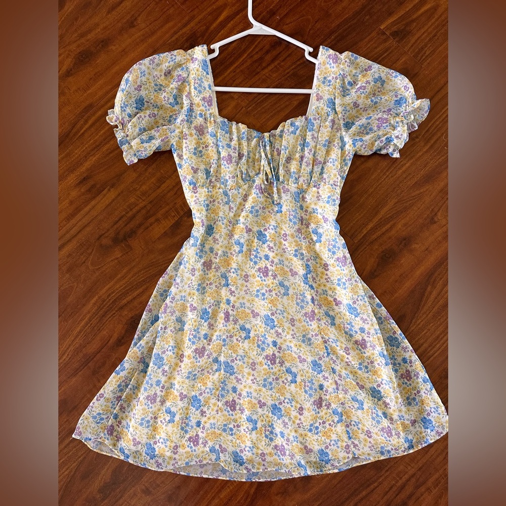 B Darlin Floral Smocked Dress
